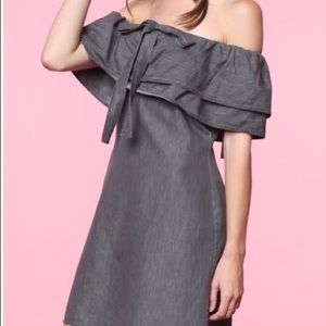 Cute Off Shoulder Multi Tie Dress - Vintage Black